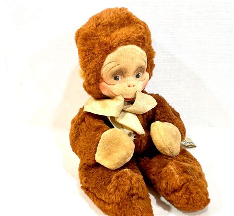 Vintage Plush Monkey Knickerbocker Toys Monkey Kuddles Rare Etsy