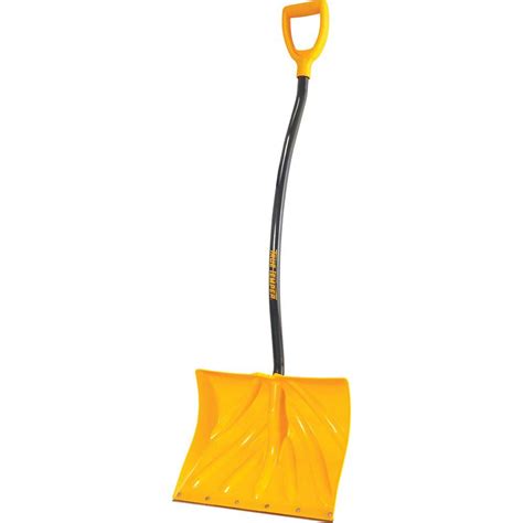 Orbit 18 In Snow Shovel With Metal Edge 80026 The Home Depot