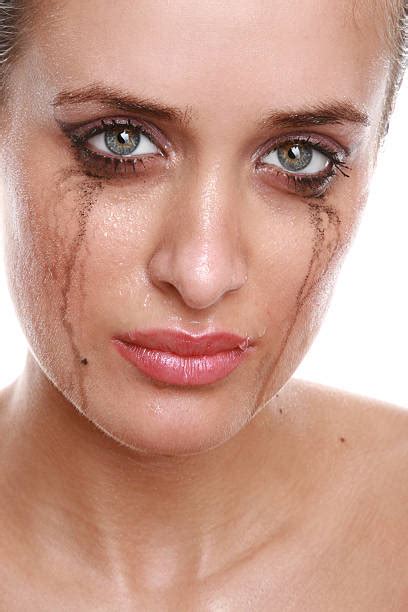 140 Crying Woman With Smeared Mascara Stock Photos Pictures And Royalty