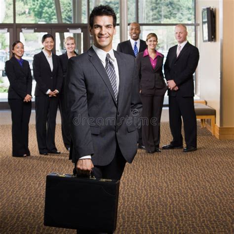 Confident Asian Businessman Holding Files Stock Image Image Of Close