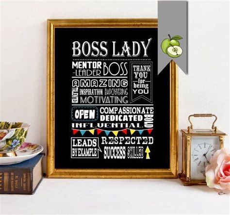 Boss Day Appreciation Gift Boss Lady Female Gift Boss Etsy Gifts