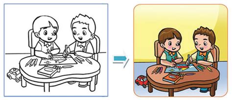Berlatih Membuat Gambar Cerita | Mikirbae.com