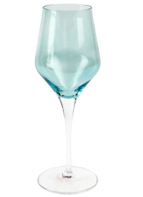 contessa teal wine glass set 4 tisfortable