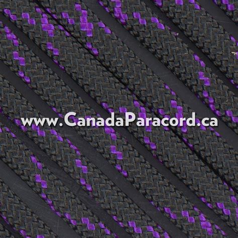 Black With Acid Purple X 50 Ft 550 Lb Paracord Canada Paracord