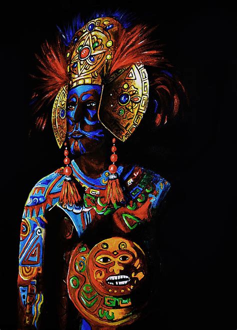 Mayan Priest Painting By Paul Sandilands Fine Art America