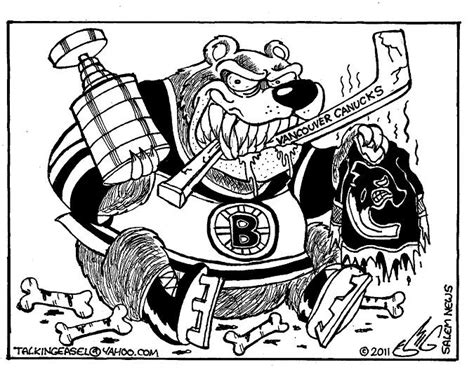 Boston Bruins Hockey Coloring Pages Clip Art Library