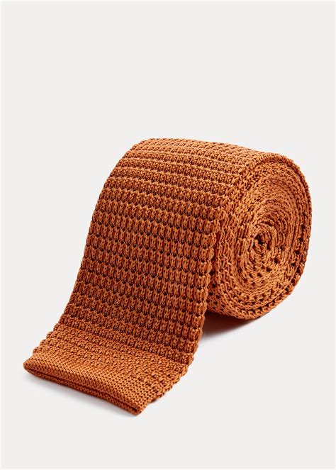 Taylor And Wright Rust Knitted Tie Matalan