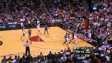 golden state warriors vs portland trail blazers 4th quarter and ot highlights epic game april