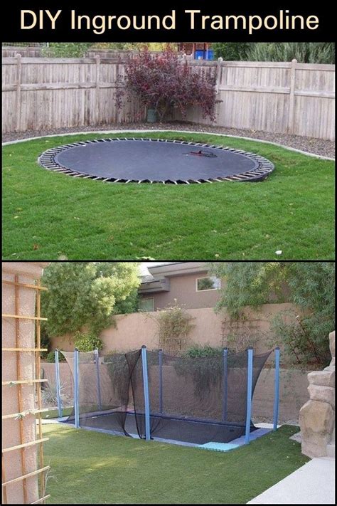 Let Your Kids Be Kids And Build Them An In Ground Trampoline To