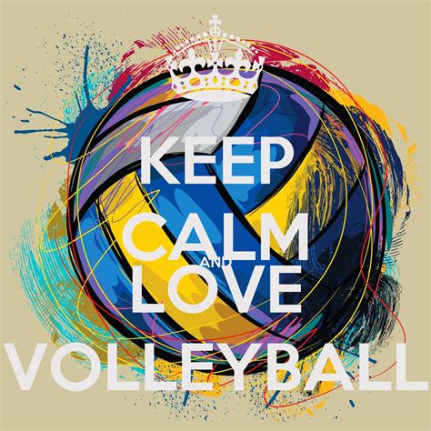 Keep Calm And Love Volleyball Poster Milesr Keep Calm O Matic