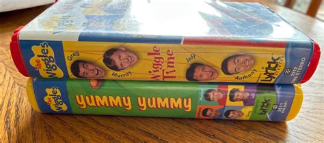 Lot Of The Wiggles Yummy Yummy Wiggle Time VHS Tapes Clam Shell EBay