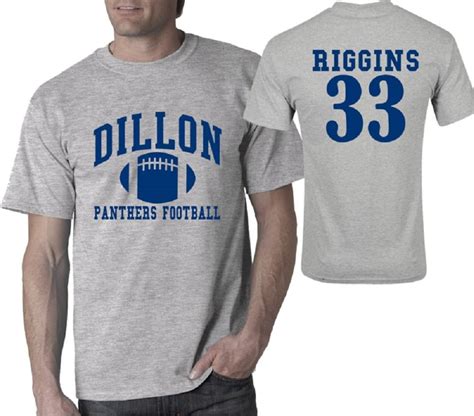 Dillon Panthers Friday Night Lights Riggins Mens And Ladies Tee Sport