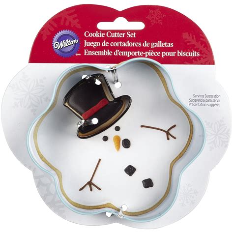 Wilton 2308 5073 2 Piece Christmas Melted Snowman Metal
