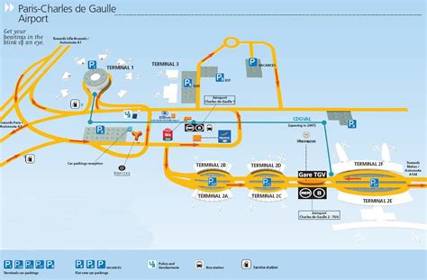 Charles De Gaulle Airport Mapa Paris Cdg Airport Mapa Ile De France