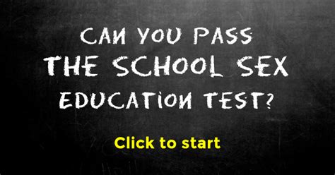 Can You Pass The School Sex Education Test Mydailyquizz