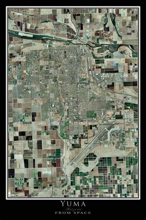 The Yuma Arizona Satellite Poster Map Yuma Arizona Arizona