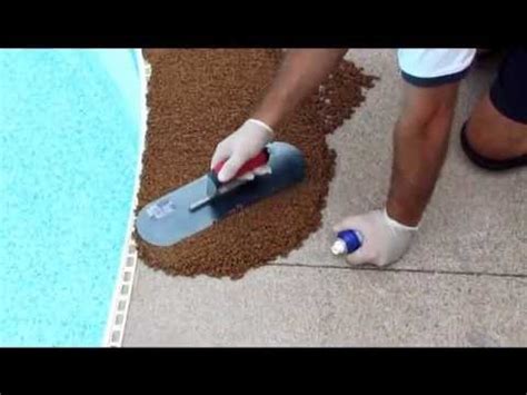 The house is charming, but unliveable because of the odor. Rubber Pool Deck Surfacing - Do It Yourself - YouTube