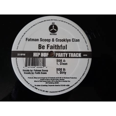 Format B The Scoop Original Mix - Fatman scoop & crooklyn clan - be faithful (12) de Fatman Scoop