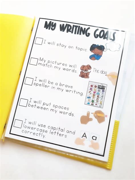 Set Writing Goals With This Simple Chart For Your K 1 Writers