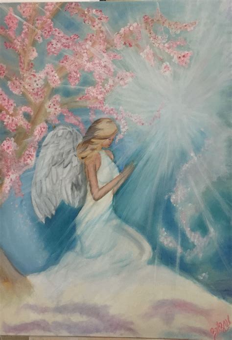 Praying Angel 🌸 Praying Angel Painting Art