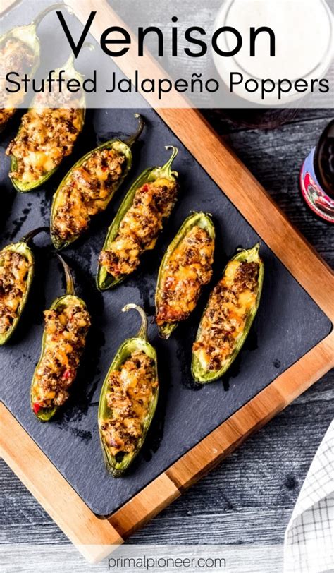 Venison Stuffed Jalapeño Peppers • Primal Pioneer