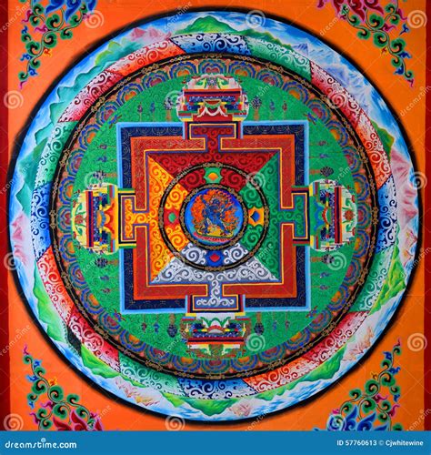 Tibetan Art Of Mural Stock Photo Image 57760613