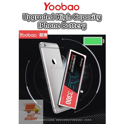 Battery for iphone 6s, snsou 2600mah high capacity replacement battery for iphone 6s with repair tool kit. Yoobao Upgraded High Capacity IPhone Battery for IPhone 5S ...