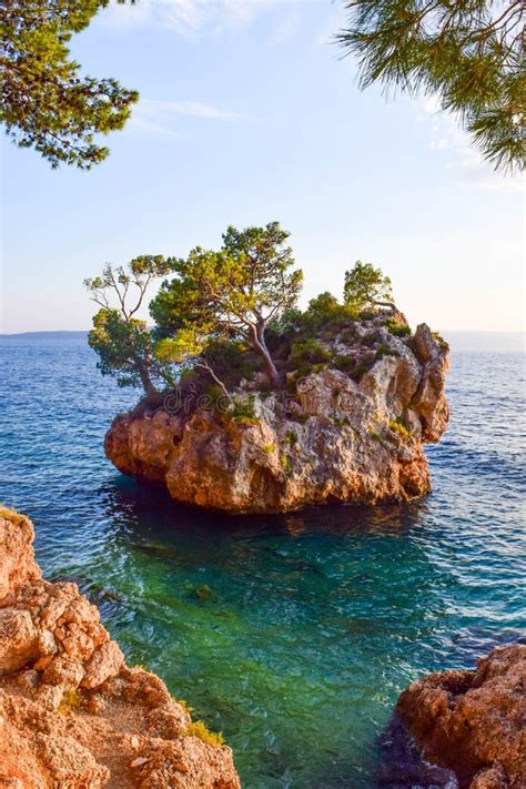 Brela Felsen Kroatien Stockbild Bild Von Schacht Mittelmeer 145654951