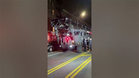 The Biggest Nypd Police Armored Truck You Will Ever See Mrap Youtube