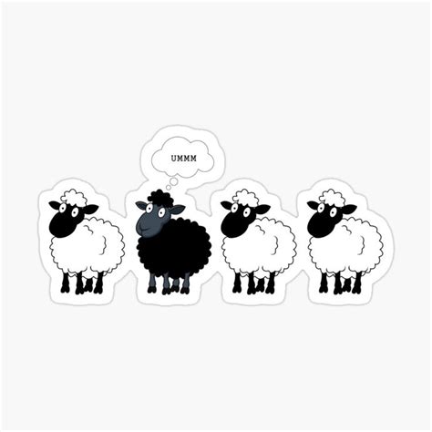 the black sheep sticker for sale by 13thstreet black sheep black sheep tattoo sheep tattoo