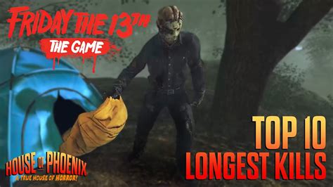 Top 10 Longest Kills Friday The 13th The Game Youtube