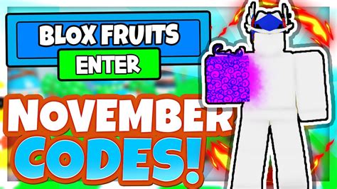 Blox Fruits November 2021 Codes New All New Roblox Blox Fruits