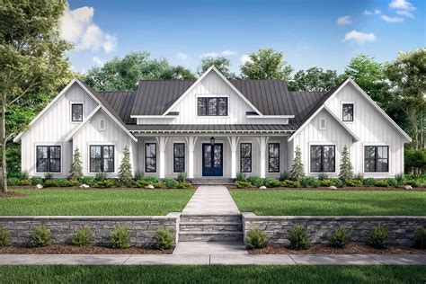 Plan 51830hz Expanded 4 Bed Modern Farmhouse With A Game Room And A