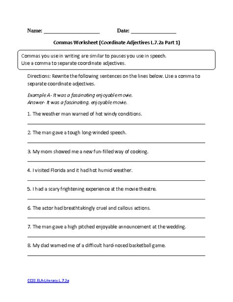 Year 7 english worksheets for teachers & parents. 11 Best Images of English Worksheets Common Core - 7th ...