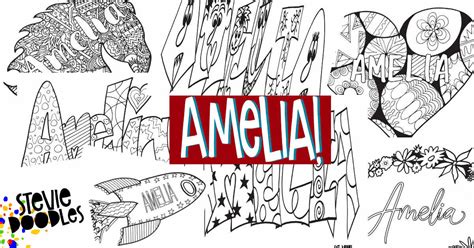 10 Amelia Coloring Pages Free Printables — Stevie Doodles