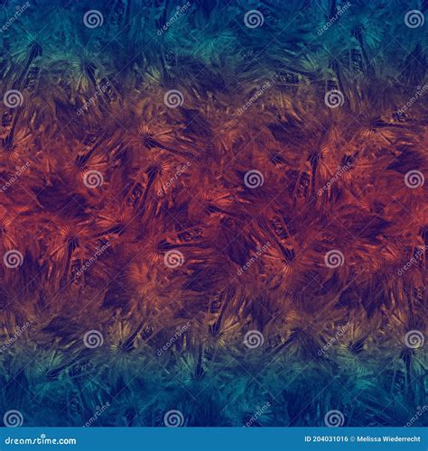 Tropical Blue Foliage On Ombre Sunset Gradient Stock Photo Image Of