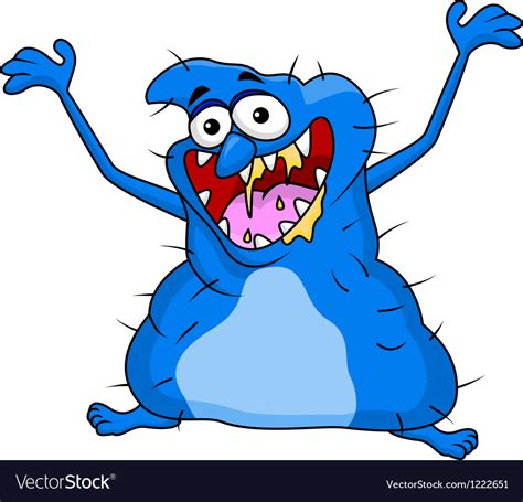 ugly monster cartoon royalty free vector image