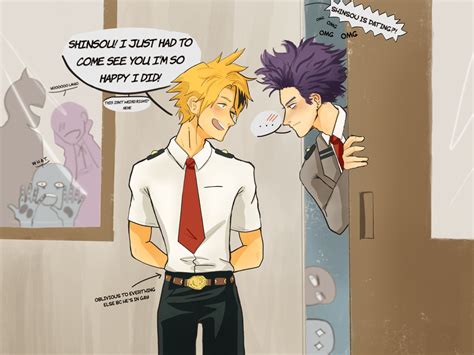 Kaminari Starts To Visit Class 1 C So Much Just To See Shinsou That