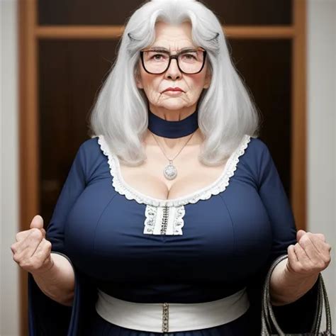 Free Ai Image Generator Gilf Huge Huge Serious Granny
