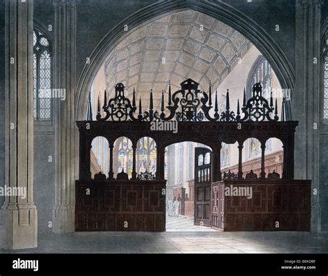 Wadham College Chapel Oxford University 19th Centuryartist J Bluck