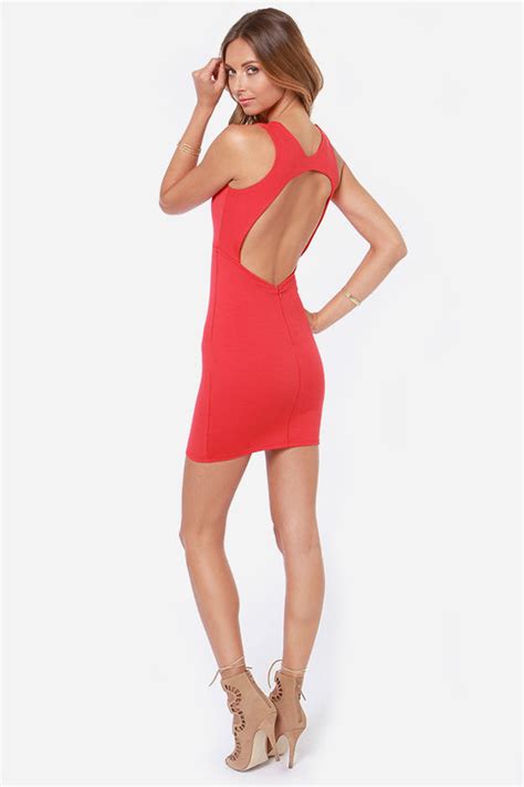 Sexy Red Dress Bodycon Dress Backless Dress