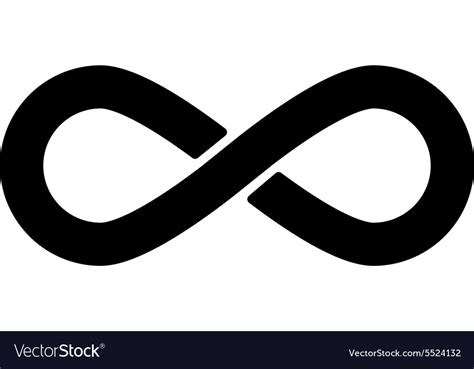 The Infinity Icon Infinity Symbol Flat Royalty Free Vector