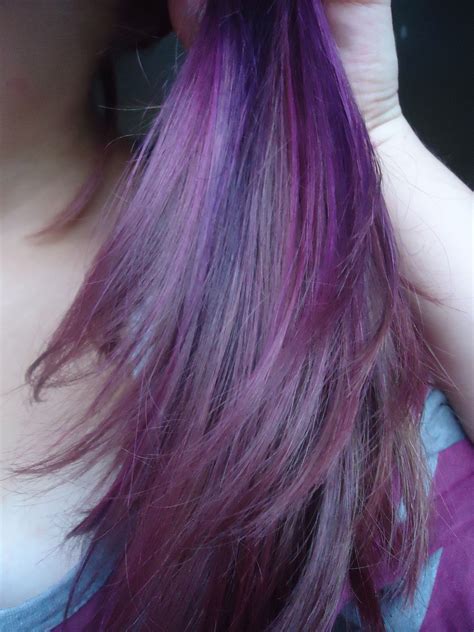 Purple Hair Dip Dye Health And Beauty Pinterest