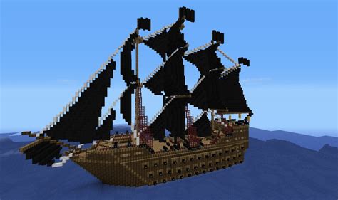 The Black Star Massive Pirate Ship Download Minecraft Map