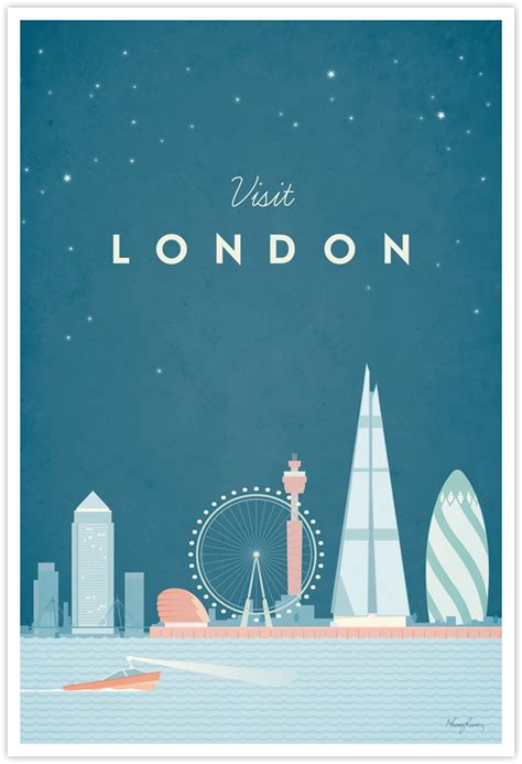 London Vintage Travel Poster Travel Poster Co