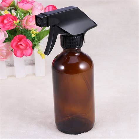 250ml Empty Brown Glass Spray Bottles Portable Refillable Container