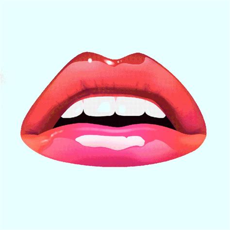 Animated Image Of Colour Changing Lipstick Of Lips