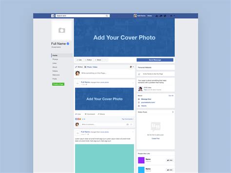 Free Facebook Page Layout Template Free Printable Templates