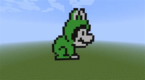 There are tons of pixelated images on the internet, both original artwork and images of famous cartoons, movies and other forms of entertainment. Frog Mario Pixel Art Minecraft Project