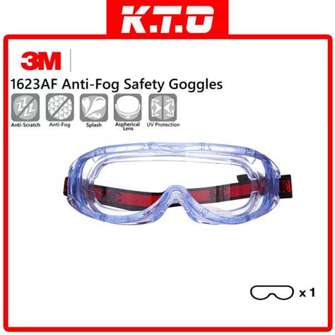 3m Safety Goggles Chemical Splash 1623af Shopee Malaysia